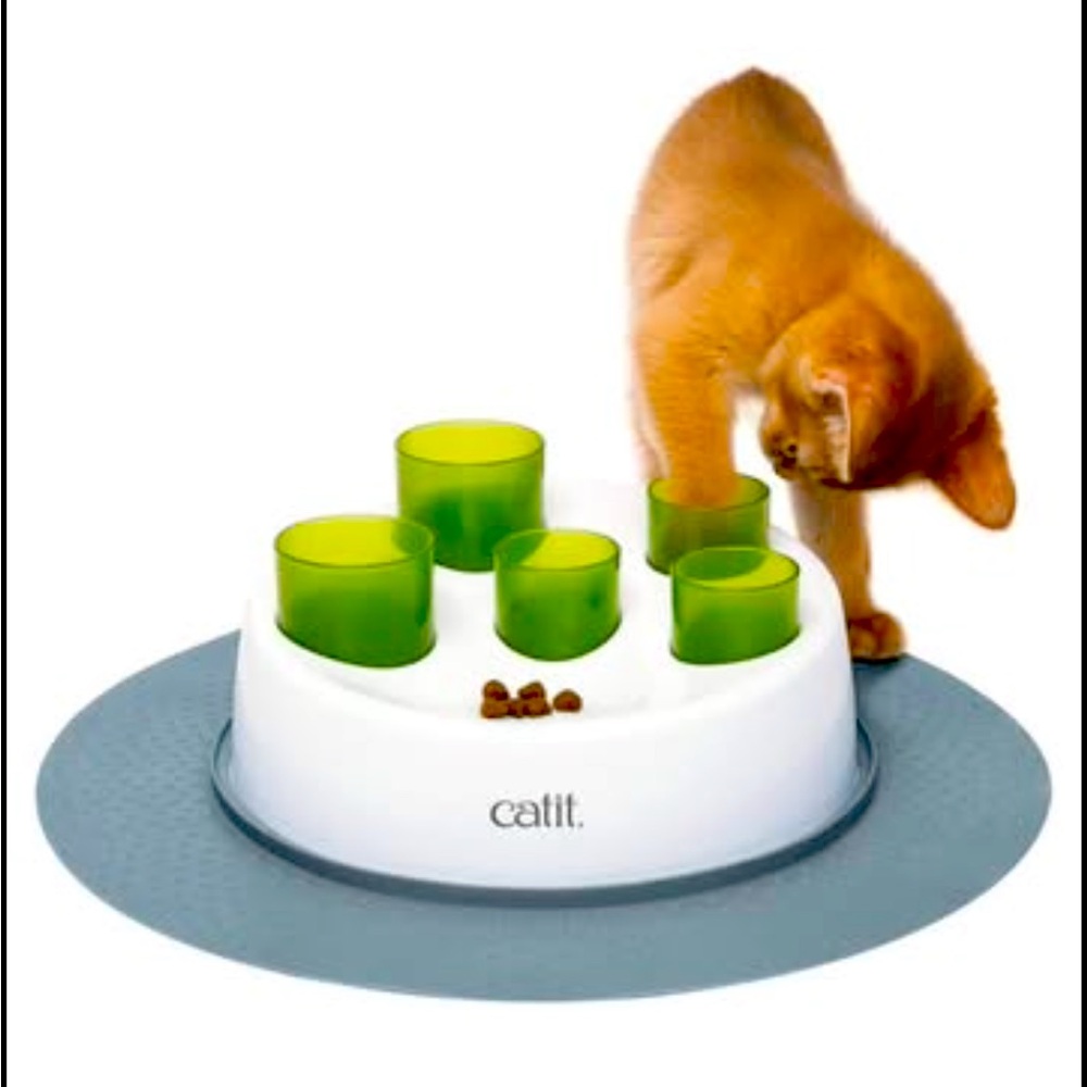 💙3/$30•🐈Catit Senses 2.0 Digger Interactive Cat Toy, Green, Cat Toys